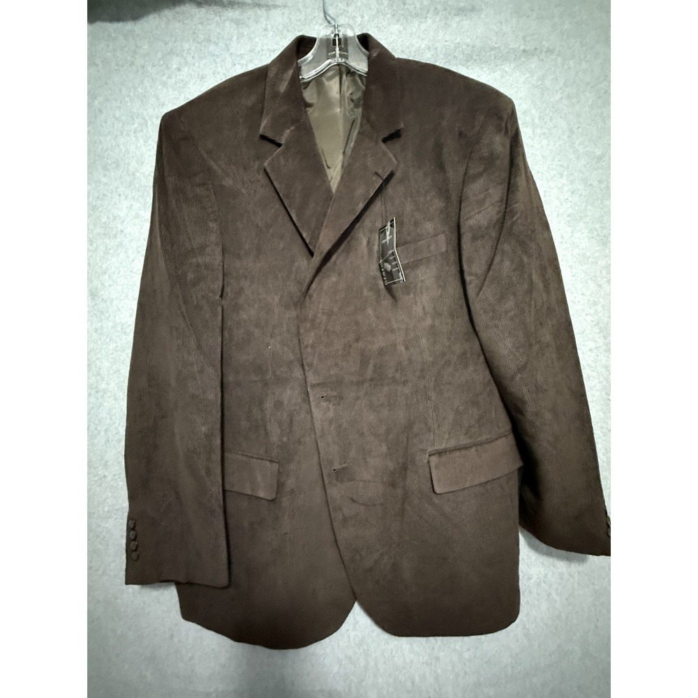George Corduroy Suit Coat Men's 48L Brown Jacket Blazer Business Academia